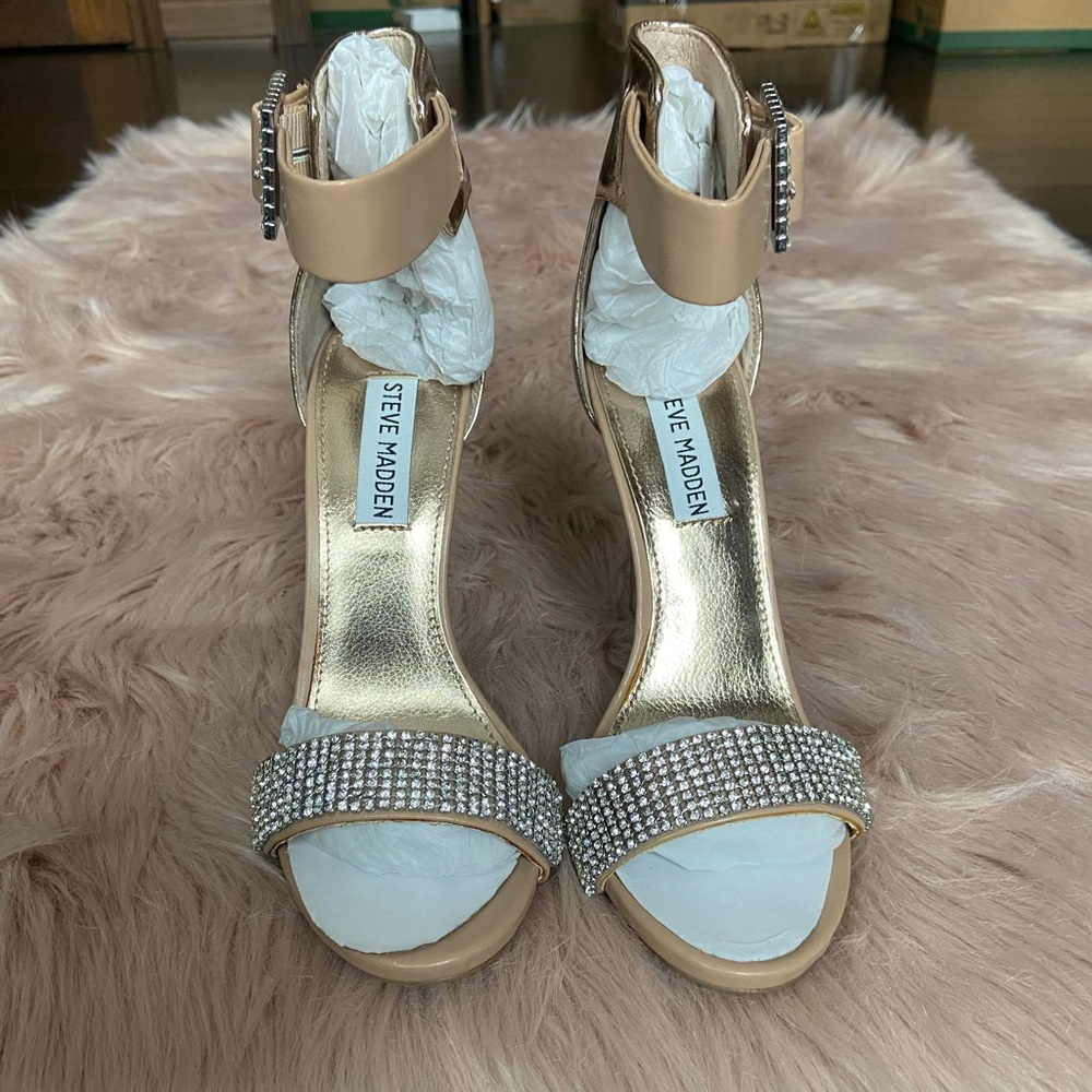 Steve Madden Marlen Rhinestone Heels NIB